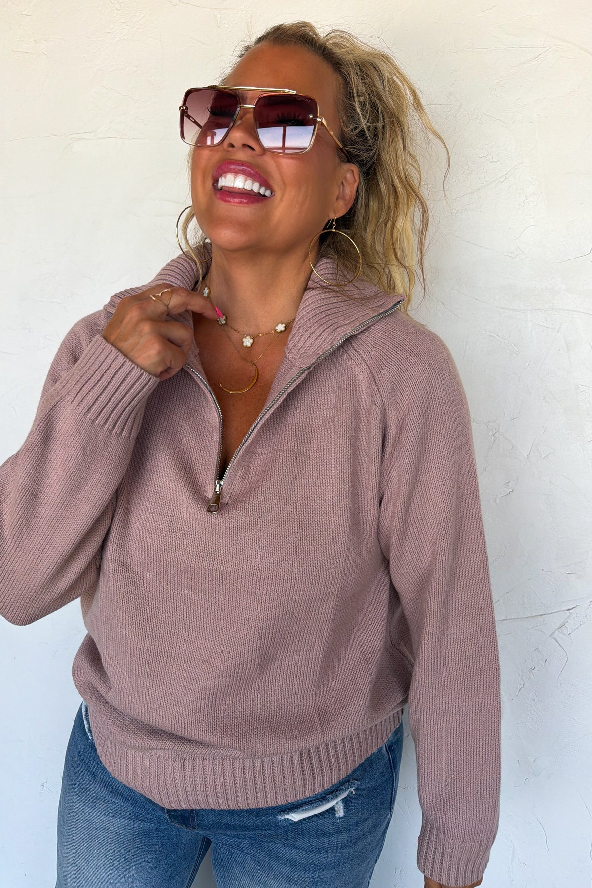 PREORDER- FIELD & STABLE QUARTER ZIP PULLOVER