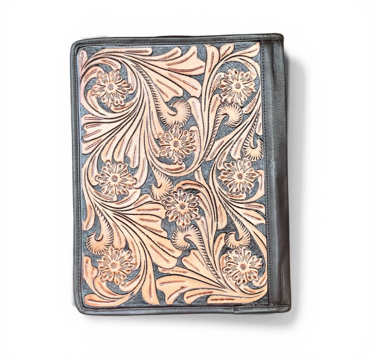 Tooled Leather & Cowhide Planner