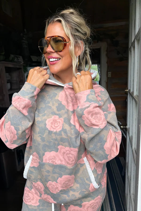 PREORDER- VINTAGE ROSE HOODIE