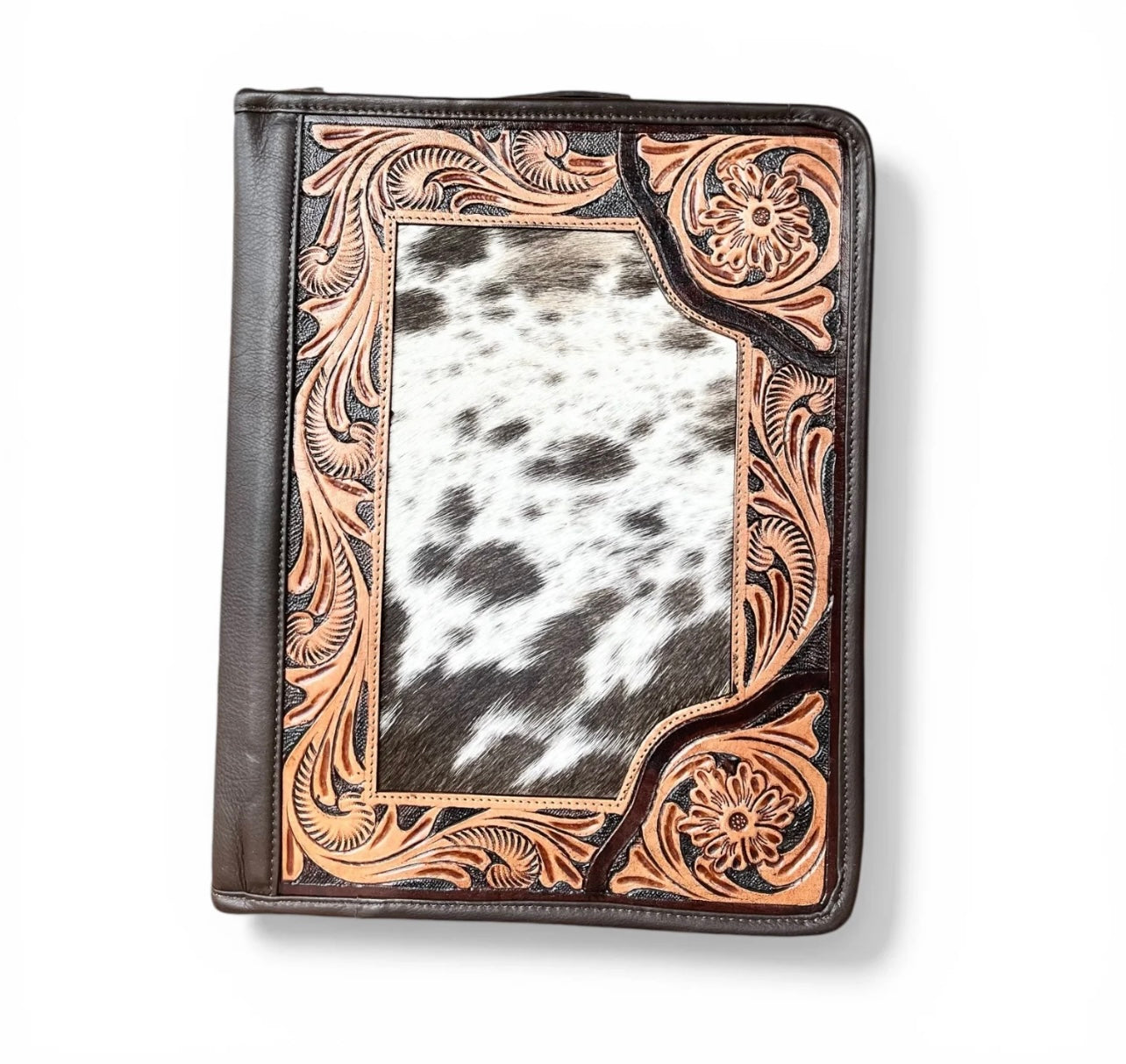 Tooled Leather & Cowhide Planner