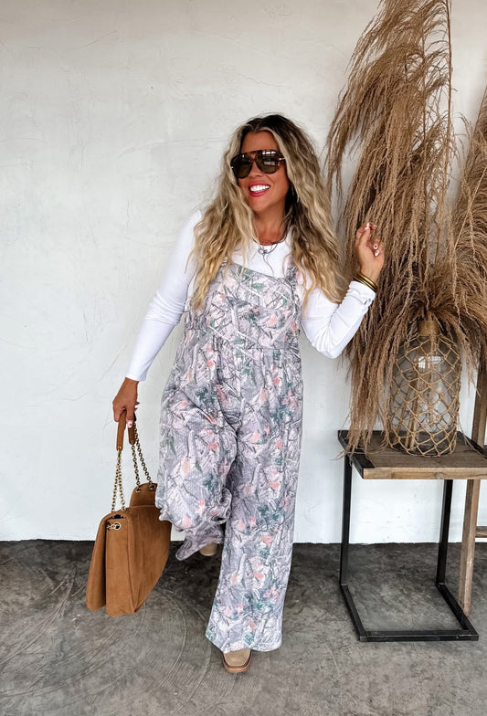 FALL PRINT KARLI OVERALLS (CAMO)