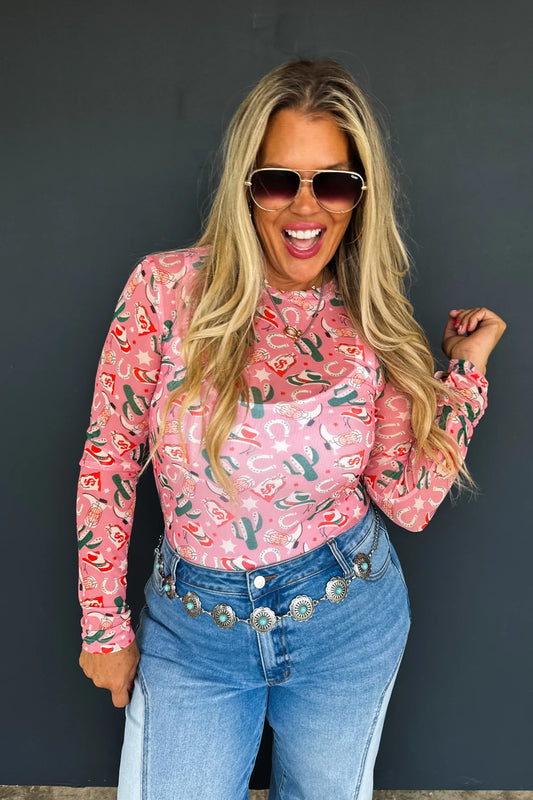 Money Bags Mesh Top