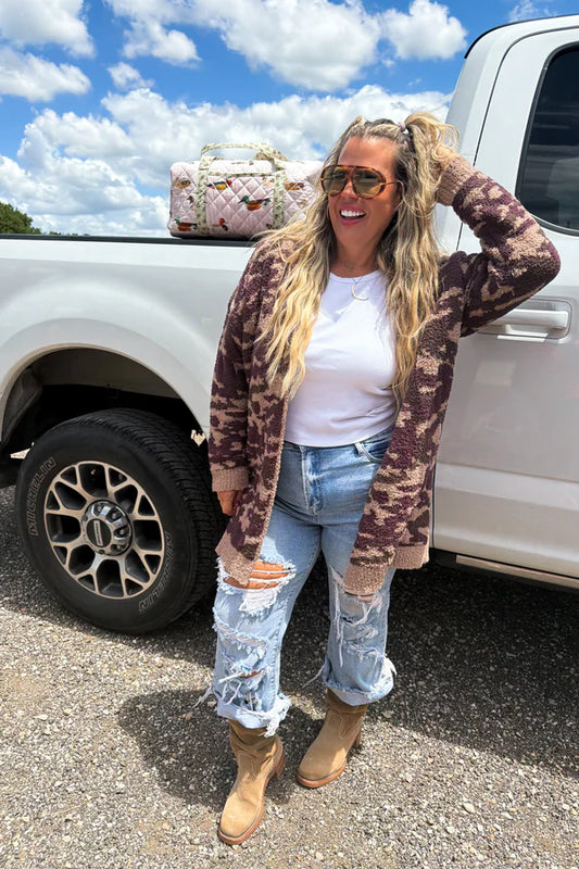 PREORDER- CAMO CLOUD CARDIGAN
