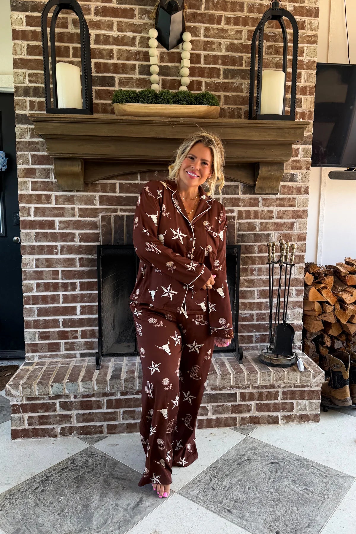 PREORDER- WESTERN NIGHTS LUXE PJ SET
