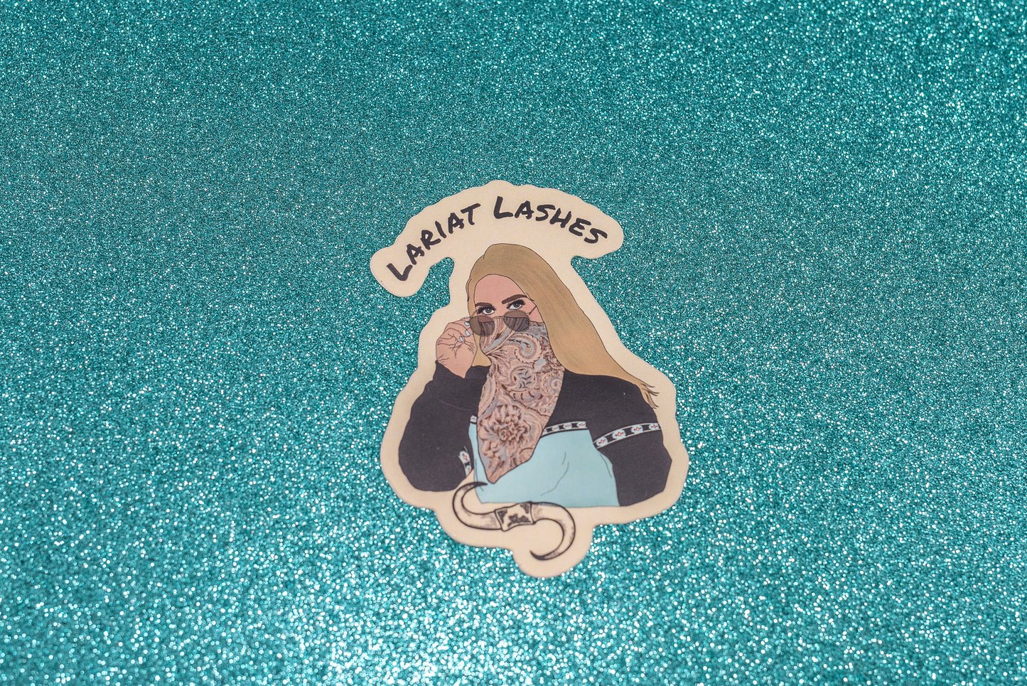 Lariat Lashes Sticker