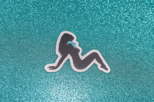 Lariat Lashes Silhouette Sticker